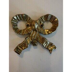 Vintage Solid Brass Bow Wall Hanger Bombay